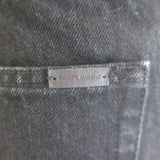 Saint Laurent 90's High Waist Straight Leg Jeans Black Denim Size 28