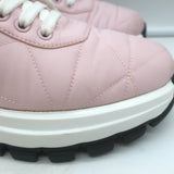 Prada Prax 01 Re-Nylon Quilted Low Top Sneakers Light Pink Size 37.5