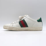 Gucci Ace GG Apple Embroidered Sneakers White Leather Size 35.5