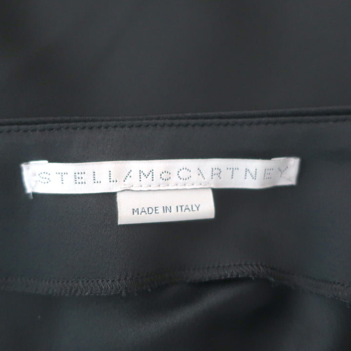 Stella McCartney Falabella Crystal-Chain Mini Dress Black Satin Size 38