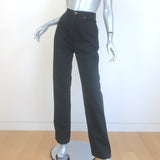 Saint Laurent 90's High Waist Straight Leg Jeans Black Denim Size 28