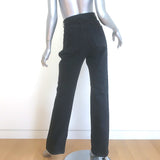 Saint Laurent 90's High Waist Straight Leg Jeans Black Denim Size 28