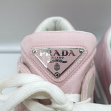 Prada Prax 01 Re-Nylon Quilted Low Top Sneakers Light Pink Size 37.5