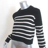La Ligne Mini Marin Striped Sweater Black & White Wool-Cashmere Size Extra Small