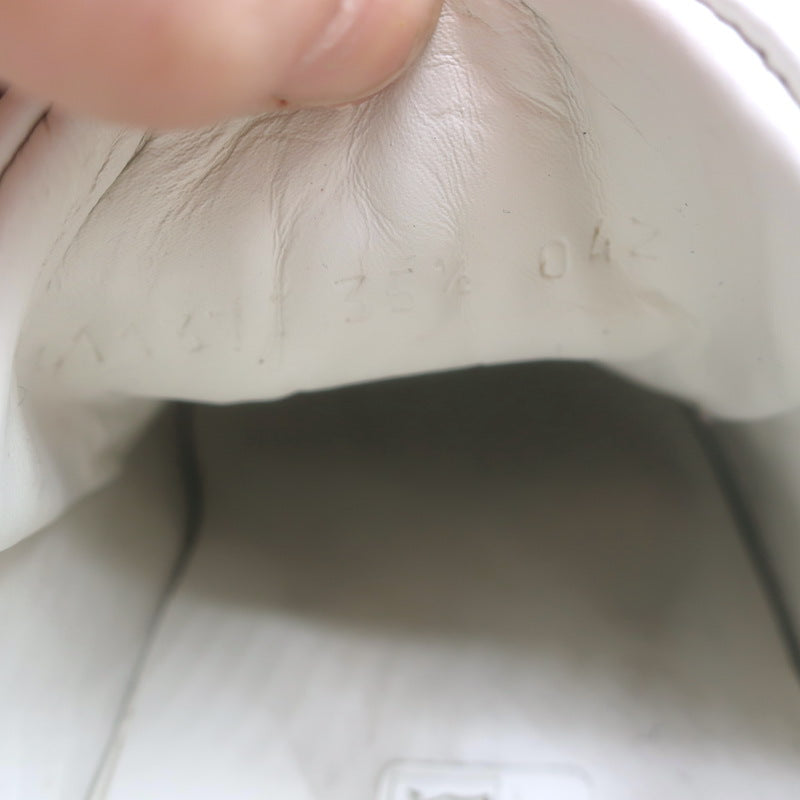 Gucci Ace GG Apple Embroidered Sneakers White Leather Size 35.5