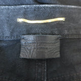 Saint Laurent 90's High Waist Straight Leg Jeans Black Denim Size 28