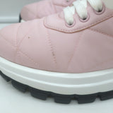 Prada Prax 01 Re-Nylon Quilted Low Top Sneakers Light Pink Size 37.5