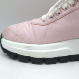 Prada Prax 01 Re-Nylon Quilted Low Top Sneakers Light Pink Size 37.5