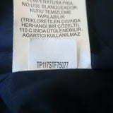 Tibi Smocked Tank Top Navy Stretch Crepe Size 8 Open-Back Sleeveless Blouse NEW