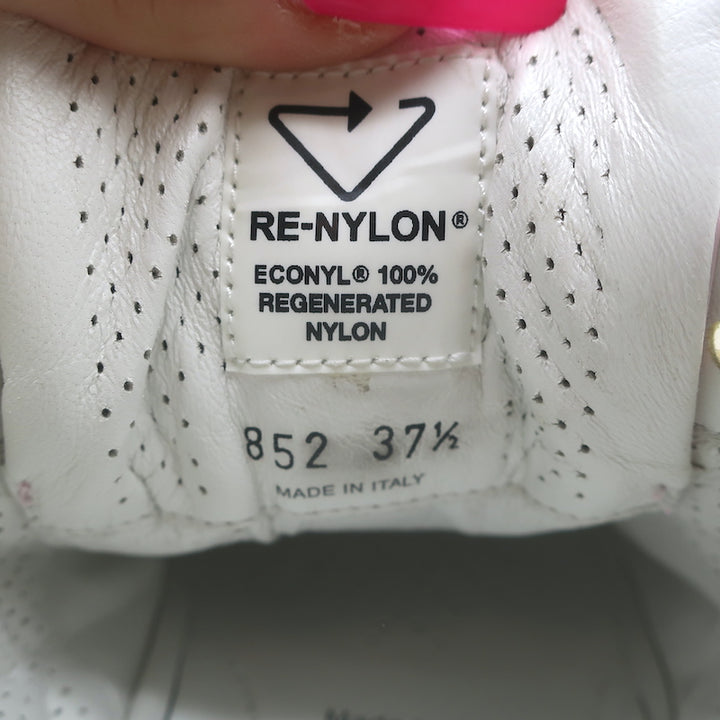 Prada Prax 01 Re-Nylon Quilted Low Top Sneakers Light Pink Size 37.5