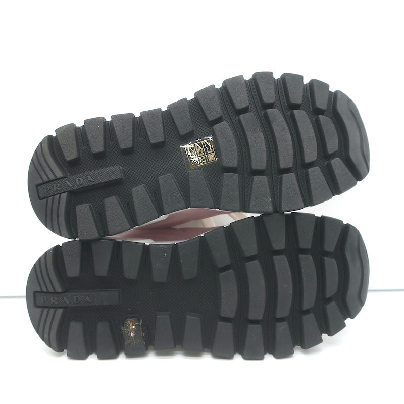 Prada Prax 01 Re-Nylon Quilted Low Top Sneakers Light Pink Size 37.5