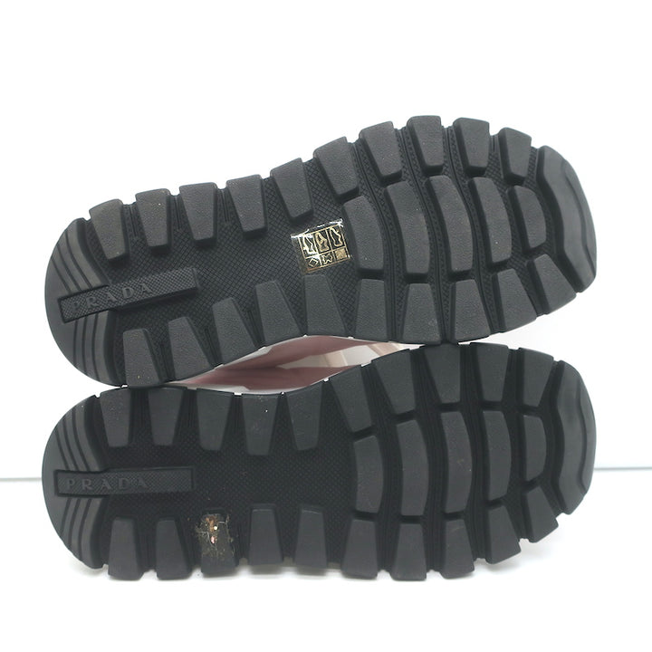 Prada Prax 01 Re-Nylon Quilted Low Top Sneakers Light Pink Size 37.5