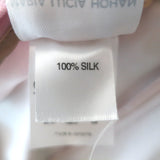 Maria Lucia Hohan Lola Asymmetric Draped Mini Dress Lace-Trim Silk Size US 6 NEW