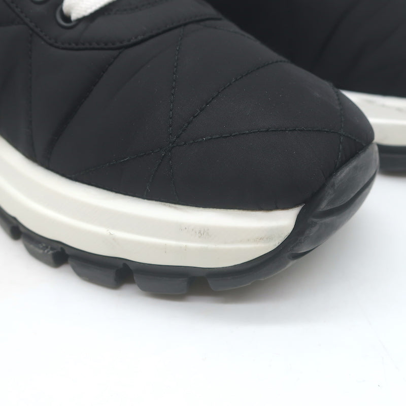 Prada Prax 01 Re-Nylon Quilted Low Top Sneakers Black Size 37.5