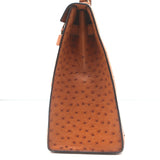 Vintage Hermes Kelly 32 Bag Crinoline Horse Hair & Gold Ostrich Gold Hardware