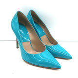 Michael Kors Collection Gretel Runway Pumps Turquoise Patent Leather Size 38