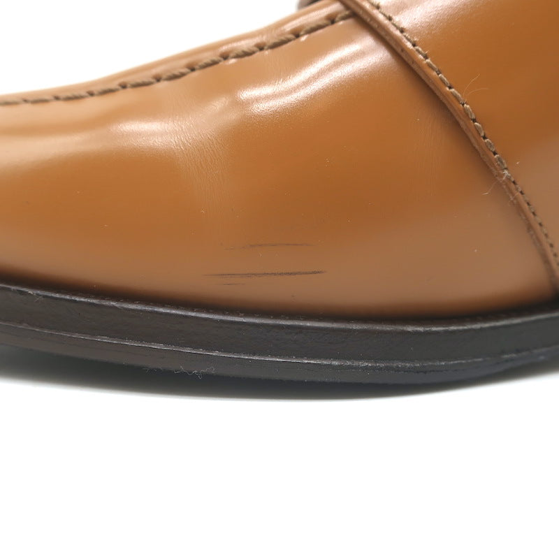 Celine Malaquais Triomphe Penny Loafers Camel Polished Leather Size 38.5