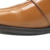 Celine Malaquais Triomphe Penny Loafers Camel Polished Leather Size 38.5