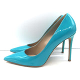 Michael Kors Collection Gretel Runway Pumps Turquoise Patent Leather Size 38
