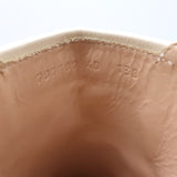 Gucci Kensington GG Supreme Crystal Buckle Boots Cream Canvas & Leather Size 40