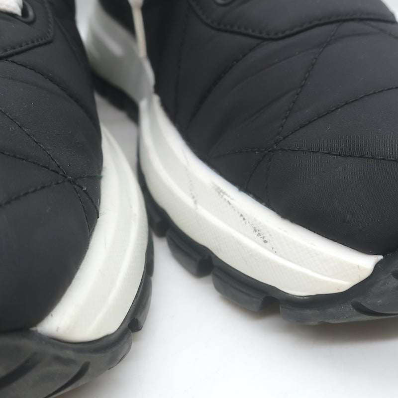 Prada Prax 01 Re-Nylon Quilted Low Top Sneakers Black Size 37.5