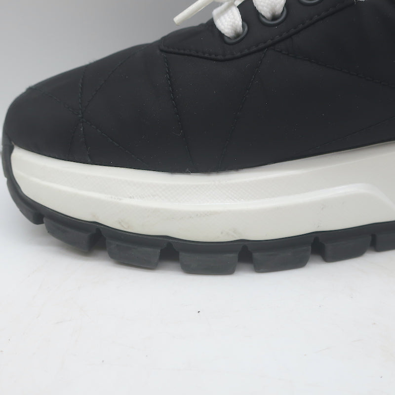 Prada Prax 01 Re-Nylon Quilted Low Top Sneakers Black Size 37.5