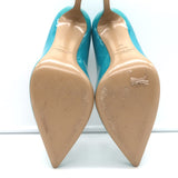 Michael Kors Collection Gretel Runway Pumps Turquoise Patent Leather Size 38