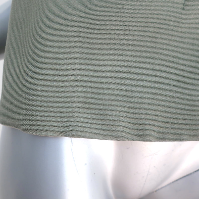 Christian Dior Belted Vest Olive Silk Size 38