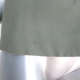 Christian Dior Belted Vest Olive Silk Size 38