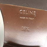 Celine Malaquais Triomphe Penny Loafers Camel Polished Leather Size 38.5