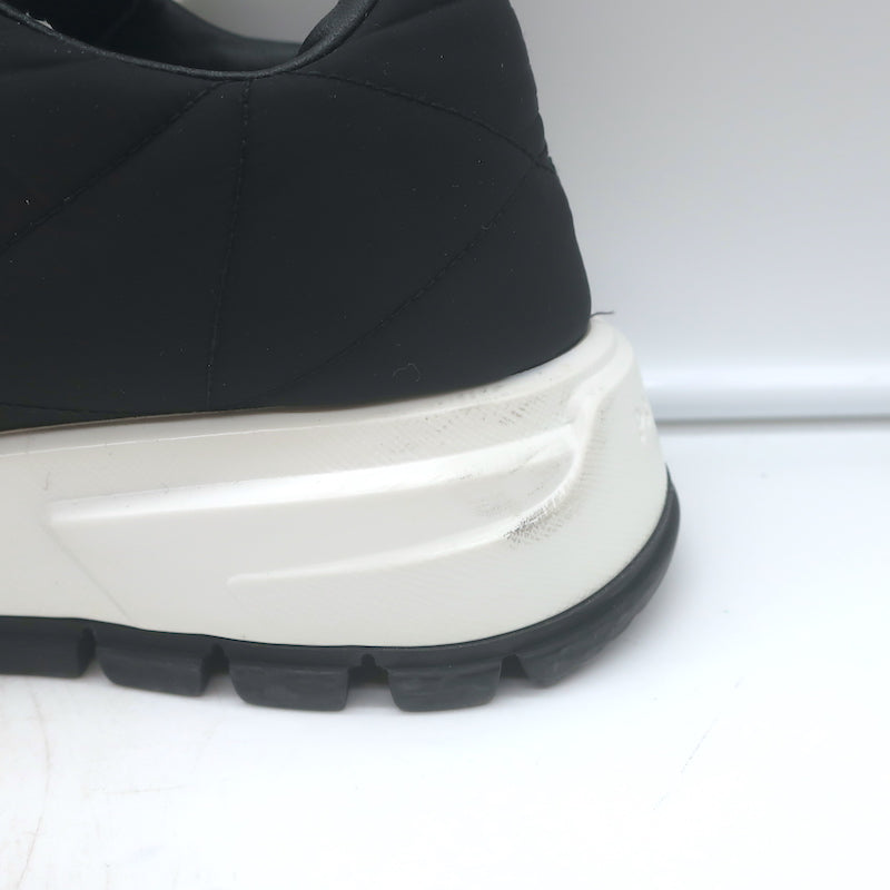Prada Prax 01 Re-Nylon Quilted Low Top Sneakers Black Size 37.5