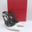 Valentino Rockstud Bicolor Cage Pumps White & Black Patent Leather Size 38.5 NEW