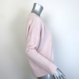 Brochu Walker The Everyday Cashmere Crewneck Sweater Light Pink Size Small