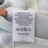 Cult Gaia Minna Chain-Strap Mini Dress Blue Paisley Print Satin Size Medium NEW