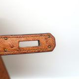 Vintage Hermes Kelly 32 Bag Crinoline Horse Hair & Gold Ostrich Gold Hardware