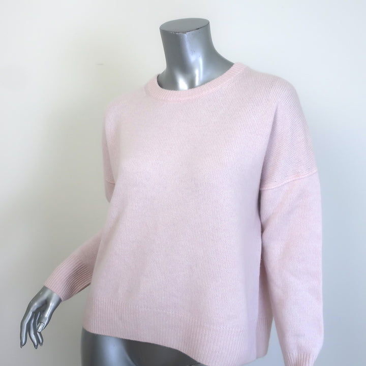 Brochu Walker The Everyday Cashmere Crewneck Sweater Light Pink Size Small