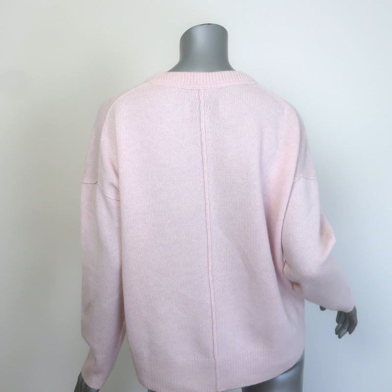 Brochu Walker The Everyday Cashmere Crewneck Sweater Light Pink Size Small