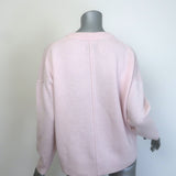 Brochu Walker The Everyday Cashmere Crewneck Sweater Light Pink Size Small