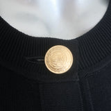 L'Agence Toulouse Cardigan Black Stretch Knit Size Small NEW
