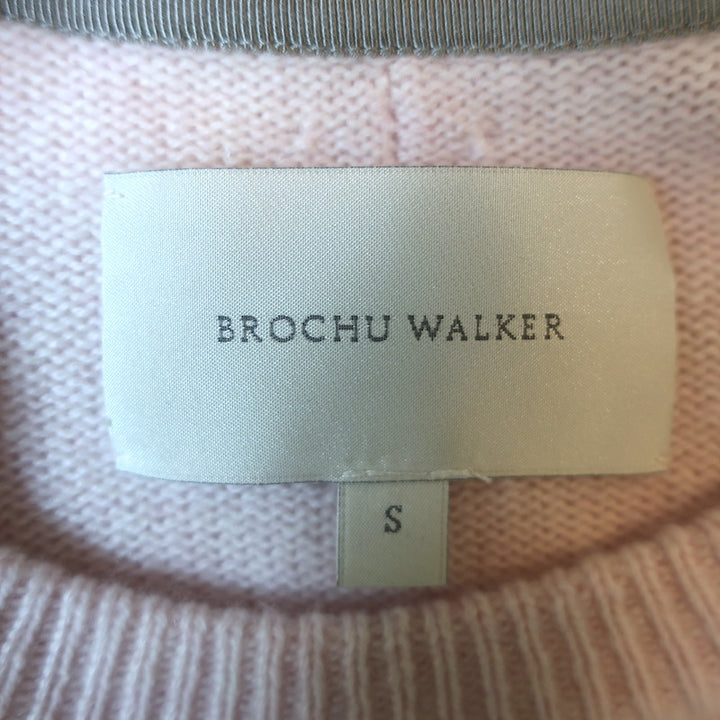 Brochu Walker The Everyday Cashmere Crewneck Sweater Light Pink Size Small