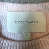 Brochu Walker The Everyday Cashmere Crewneck Sweater Light Pink Size Small