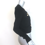 L'Agence Toulouse Cardigan Black Stretch Knit Size Small NEW