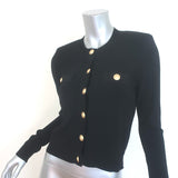 L'Agence Toulouse Cardigan Black Stretch Knit Size Small NEW