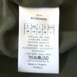 Christian Dior Belted Vest Olive Silk Size 38