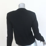 L'Agence Toulouse Cardigan Black Stretch Knit Size Small NEW