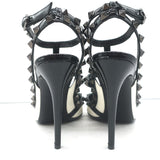 Valentino Rockstud Bicolor Cage Pumps White & Black Patent Leather Size 38.5 NEW