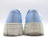 Prada Re-Nylon Double Wheel Platform Low-Top Sneakers Sky Blue Size 39