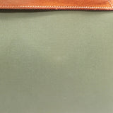 Vintage Hermes Kelly Retourne 32 Bag Olive Canvas & Gold Peau Porc Leather Trim