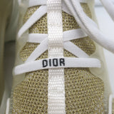 Christian Dior D-Connect Sneakers Gold Technical Knit Size 37.5