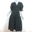 Ulla Johnson Cintia Puff Sleeve Midi Dress Black Cotton Size Small
